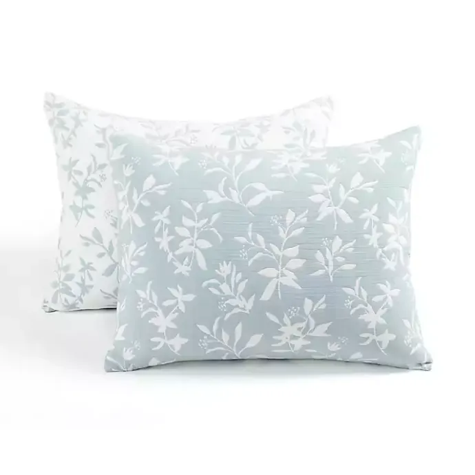 Best Kirklands Home Blue Floral Reversible 3-pc. Full/Queen Quilt Set