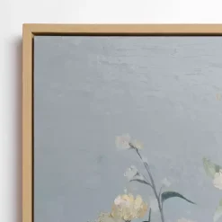 Sale Kirklands Home Blue Floral Still Life Framed Canvas Art Print