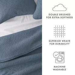 Discount Kirklands Home Floral Stitch 3-pc. Queen Quilt Set Blue