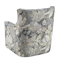 Clearance Kirklands Home Floral Swivel Mica Glider Accent Chair Blue