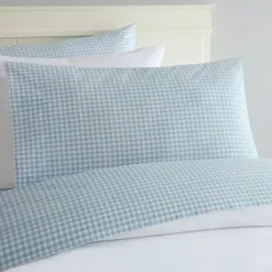 Kirklands Home Gingham Queen 3-pc. Sheet Set Blue