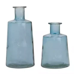 Best Kirklands Home Glass Bottle Vases, Set of 2 Blue