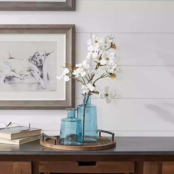 Best Kirklands Home Glass Bottle Vases, Set of 2 Blue