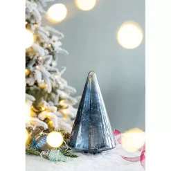 Best Kirklands Home Glass Cone Shaped Christmas Tree, 11.5 in. Blue