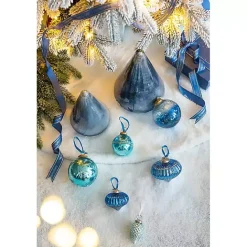Best Kirklands Home Glass Cone Shaped Christmas Tree, 11.5 in. Blue