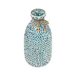 Sale Kirklands Home Blue Glass Mosaic Vase