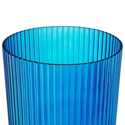Online Kirklands Home Glass Vase with Silver Pedestal Base, 20 in. Blue