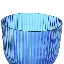 Best Kirklands Home Glass Vase with Silver Pedestal Base, 16 in. Blue