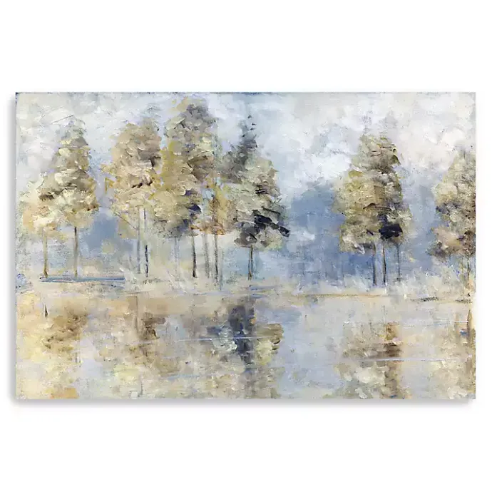 Clearance Kirklands Home Blue Golden Forest Giclee Canvas Art Print