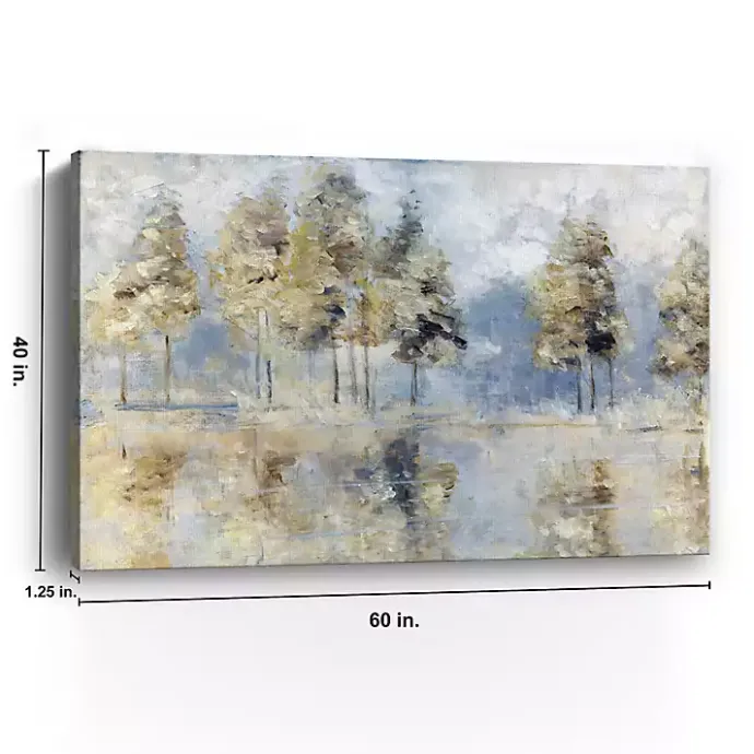 Clearance Kirklands Home Blue Golden Forest Giclee Canvas Art Print