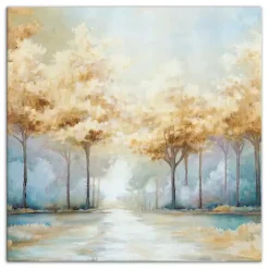 Sale Kirklands Home Blue Golden Landscape Canvas Art Print, 40x40 in.