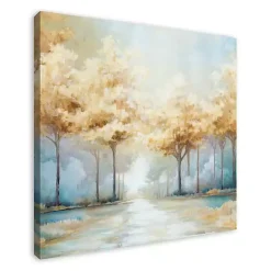 Sale Kirklands Home Blue Golden Landscape Canvas Art Print, 40x40 in.