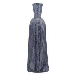Hot Kirklands Home Grooved Glass Vase, 20in Blue