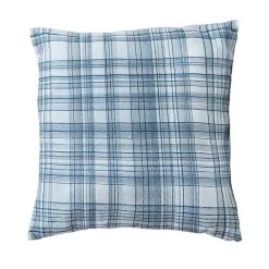 Online Kirklands Home Handwoven Plaid Throw Pillow Blue