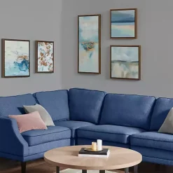 Hot Kirklands Home Blue Horizon Framed Canvas Art Prints, Set of 5