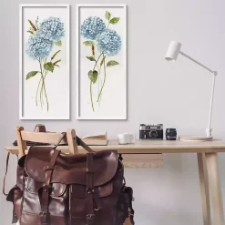 Hot Kirklands Home Blue Hydrangea Giclee Canvas Art Prints, Set of 2