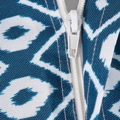 Best Kirklands Home Blue Ikat Outdoor Tablecloth with Zipper