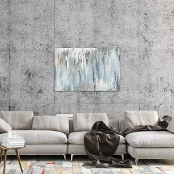 Clearance Kirklands Home Blue Illusion Canvas Art Print