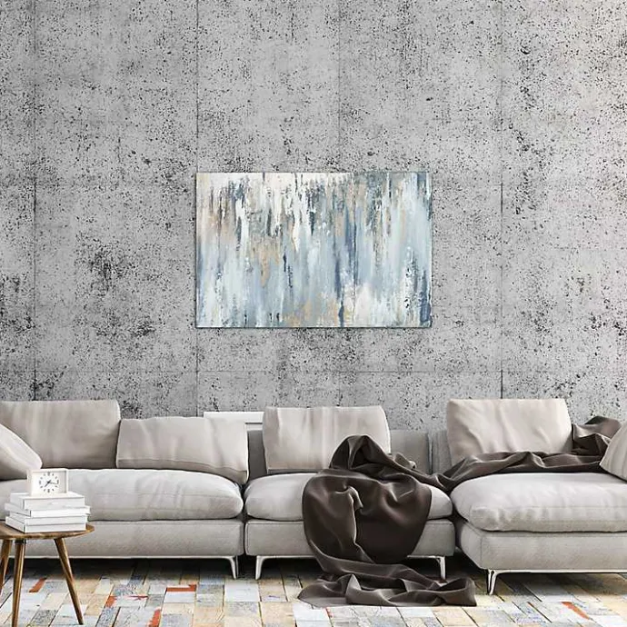 Clearance Kirklands Home Blue Illusion Canvas Art Print