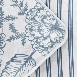 Hot Kirklands Home Blue Jacobean Reversible 3-pc. King Quilt Set