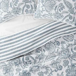 Hot Kirklands Home Blue Jacobean Reversible 3-pc. King Quilt Set