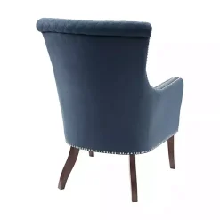 Sale Kirklands Home Lanea Quilted Accent Chair with Silver Studs Blue