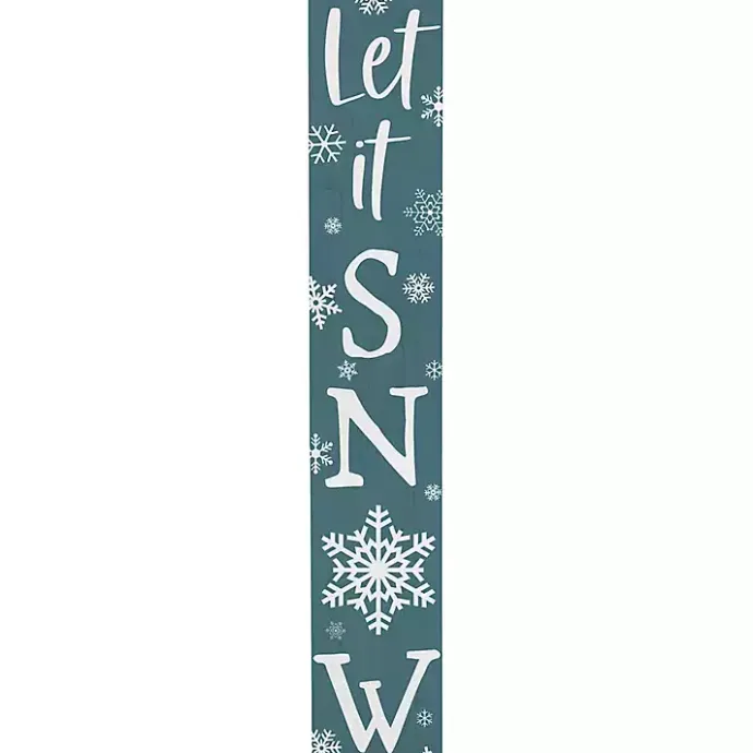 Online Kirklands Home Blue Let It Snow Porch Board
