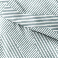 Discount Kirklands Home Blue Linear 3-pc. King Duvet Cover Set