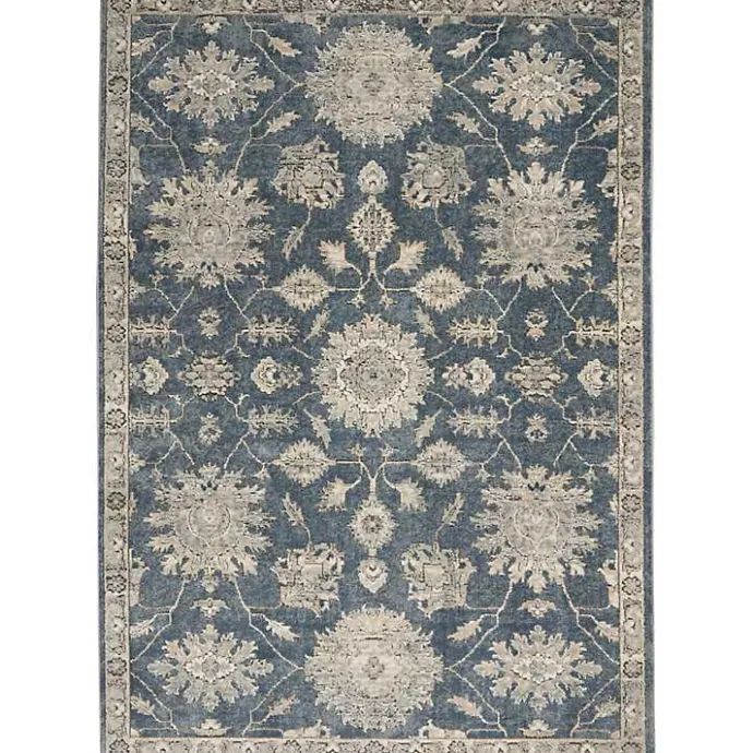 Sale Kirklands Home Blue Lush Vines Area Rug, 4x6