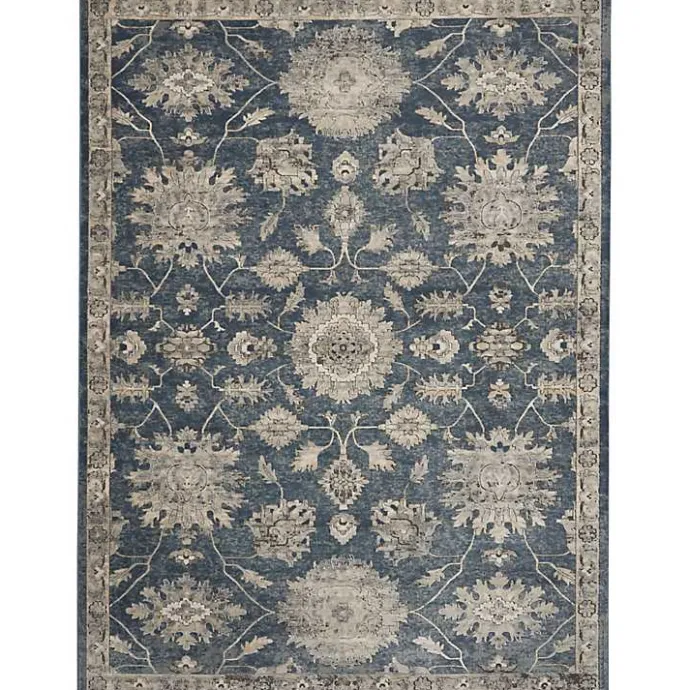 Sale Kirklands Home Blue Lush Vines Area Rug, 8x10