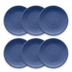 Outlet Kirklands Home Madden Melamine Dinner Plates, Set of 6 Blue