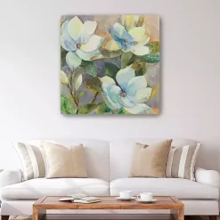 New Kirklands Home Blue Magnolias Canvas Art Print
