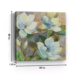 New Kirklands Home Blue Magnolias Canvas Art Print
