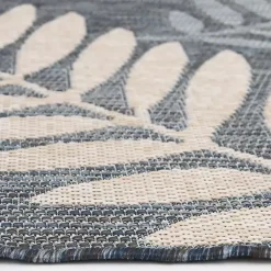 Clearance Kirklands Home Blue Malibu Leafy Outdoor Area Rug, 7x10