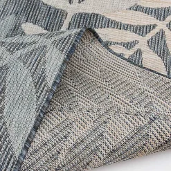 Clearance Kirklands Home Blue Malibu Leafy Outdoor Area Rug, 7x10