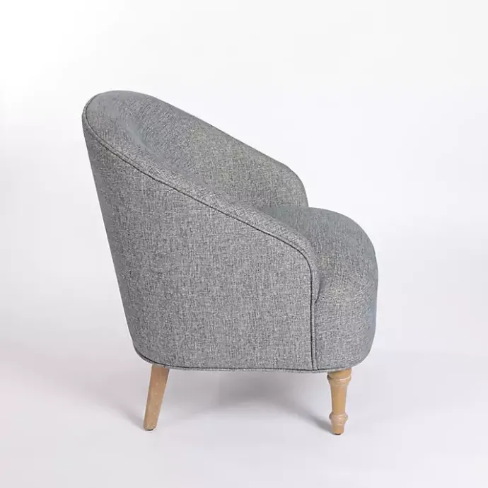 Outlet Kirklands Home Maria Curved Accent Chair Blue