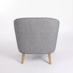 Outlet Kirklands Home Maria Curved Accent Chair Blue