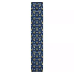 Hot Kirklands Home Blue Menorah Table Runner, 72 in.