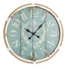 Online Kirklands Home Blue Metal and Rope Wall Clock