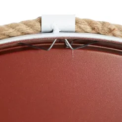 Online Kirklands Home Blue Metal and Rope Wall Clock