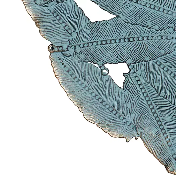 Best Kirklands Home Metal Feather Round Wall Plaques, Set of 3 Blue