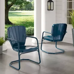 Hot Kirklands Home Metal Ridgeland 2-pc. Chair Set Blue