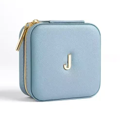 Hot Kirklands Home Monogram J Travel Jewelry Box Blue
