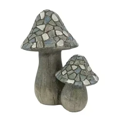 Clearance Kirklands Home Blue Mosaic Mushrooms Outdoor Statue