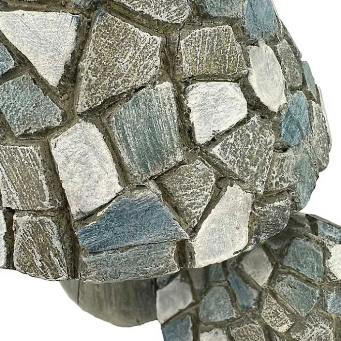 Clearance Kirklands Home Blue Mosaic Mushrooms Outdoor Statue