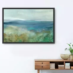 Sale Kirklands Home Blue Mountain Overlook Framed Canvas Art Print