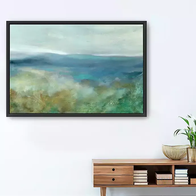 Sale Kirklands Home Blue Mountain Overlook Framed Canvas Art Print