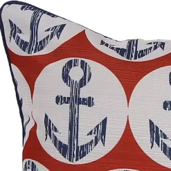 Discount Kirklands Home Blue Nautical Anchors Pillow