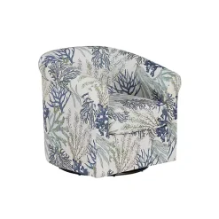 Sale Kirklands Home Ocean Bonnie Swivel Accent Chair Blue