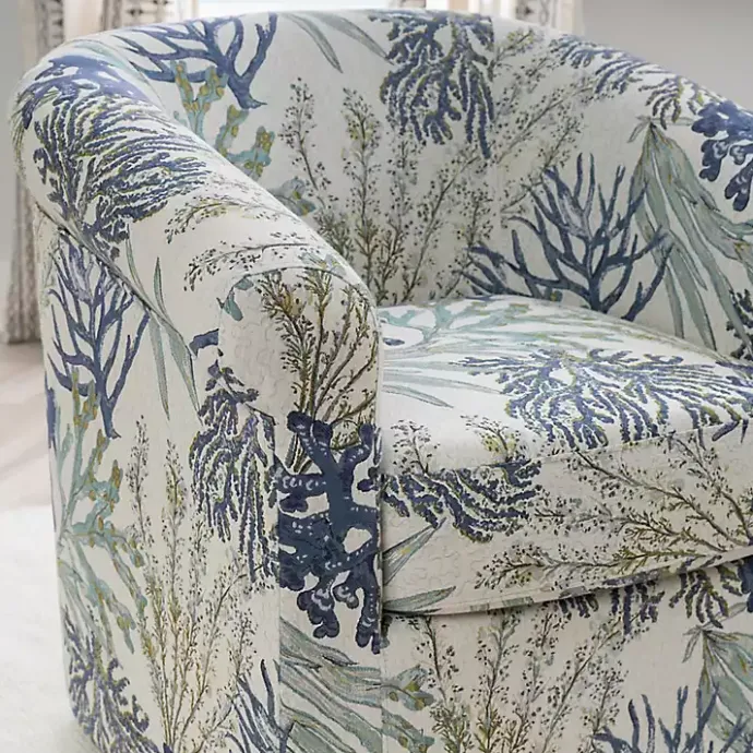 Sale Kirklands Home Ocean Bonnie Swivel Accent Chair Blue